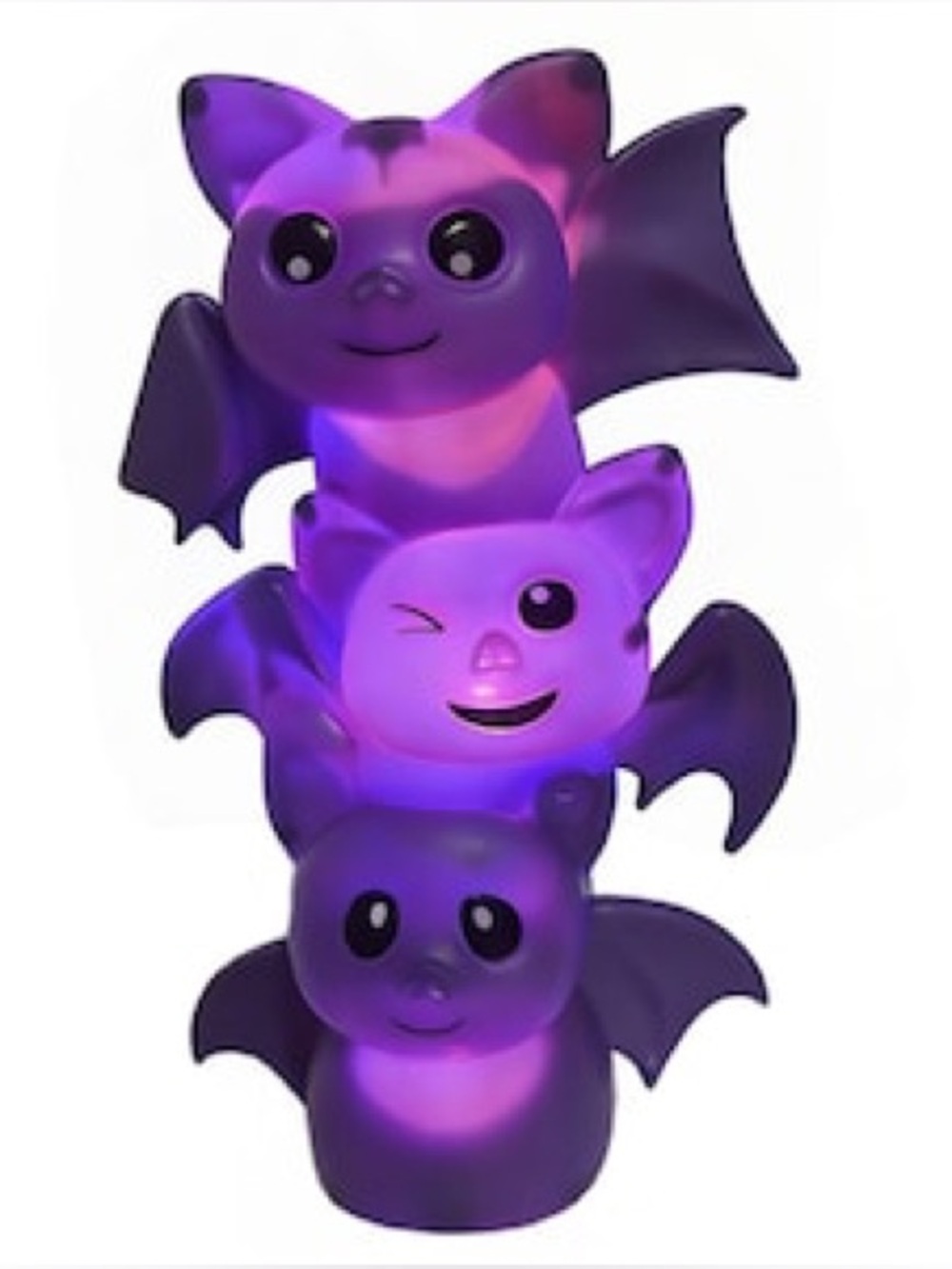 NEW Light-Up Halloween Decor Set of 4 Ghost Pumpkin Bat Haunted House - Picture 6 of 12